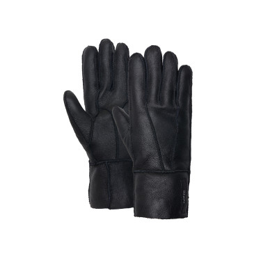 Guantes Lana piel de oveja Horze Negro