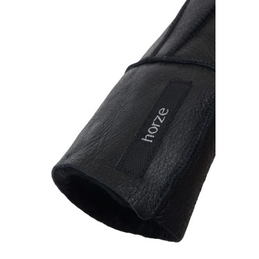 Guantes Lana piel de oveja Horze Negro