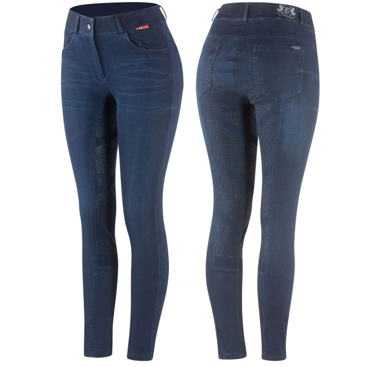Pantalón B Vertigo Elle Full Seat Denim con grip de silicona para Mujer Pantalón B Vertigo Elle Full Seat Denim con grip de silicona para Mujer