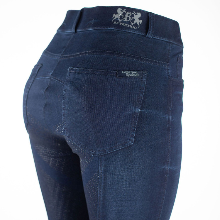 Pantalón B Vertigo Elle Full Seat Denim con grip de silicona para Mujer Pantalón B Vertigo Elle Full Seat Denim con grip de silicona para Mujer