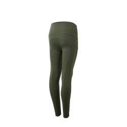 Pantalones de montar de Compresión para Niños con Asiento Completo Gillian Horze Escarabajo verde caqui