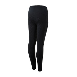 Pantalones de montar de Compresión para Niños con Asiento Completo Gillian Horze Negro