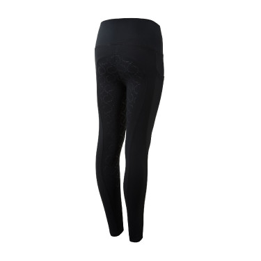 Pantalones de montar de Compresión para Niños con Asiento Completo Gillian Horze Negro