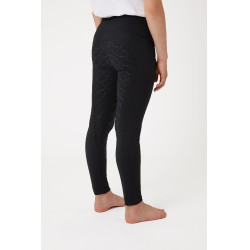 Pantalones de montar de Compresión para Niños con Asiento Completo Gillian Horze Negro