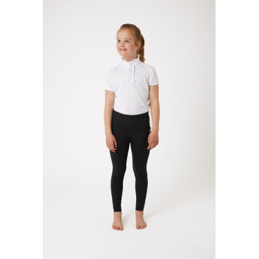 Pantalones de montar de Compresión para Niños con Asiento Completo Gillian Horze Negro