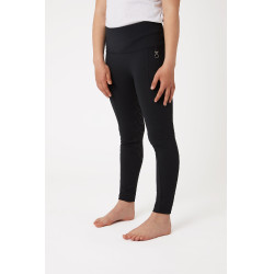Pantalones de montar de Compresión para Niños con Asiento Completo Gillian Horze Negro