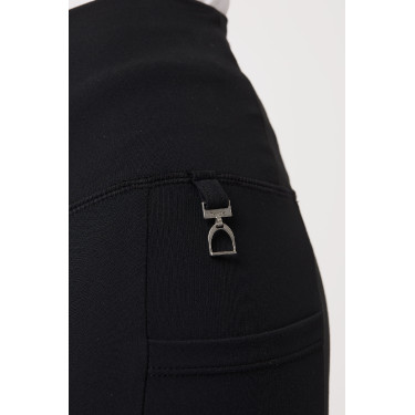 Pantalones de montar de Compresión para Niños con Asiento Completo Gillian Horze Negro