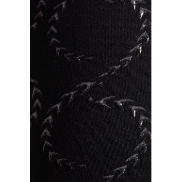Pantalones de montar de Compresión para Niños con Asiento Completo Gillian Horze Negro