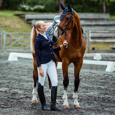 Chaqueta de concurso de malla para mujer B Vertigo Gabrielle Azul marino oscuro
