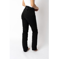 Pantalones de Montar Acolchados con Silicona para Mujer Adeline Horze Negro