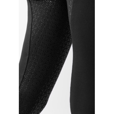 Pantalones de Montar con Cintura Alta deAsiento Completo de Silicona para Mujer Tara Horze Negro Pantalones de Montar con Cintura Alta deAsiento Completo de Silicona para Mujer Tara Horze Negro