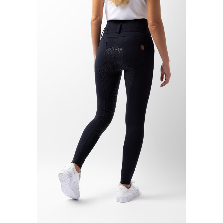 Pantalones de Montar con Cintura Alta deAsiento Completo de Silicona para Mujer Tara Horze Pantalones de Montar con Cintura Alta deAsiento Completo de Silicona para Mujer Tara Horze