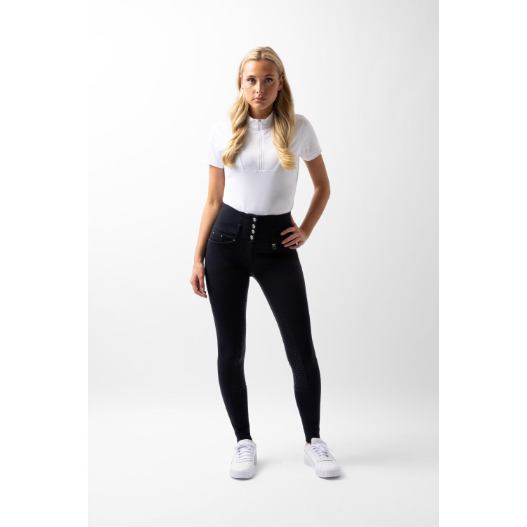 Pantalones de Montar con Cintura Alta deAsiento Completo de Silicona para Mujer Tara Horze Pantalones de Montar con Cintura Alta deAsiento Completo de Silicona para Mujer Tara Horze