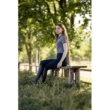 Pantalones de Montar con Cintura Alta deAsiento Completo de Silicona para Mujer Tara Horze Pantalones de Montar con Cintura Alta deAsiento Completo de Silicona para Mujer Tara Horze