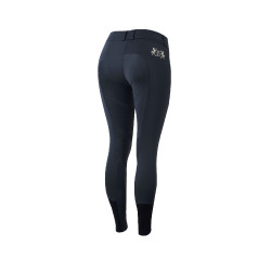 Pantalones de Montar con AsientoCompleto de Silicona para Mujer Meghan B Vertigo Azul marino oscuro