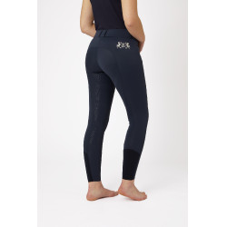 Pantalones de Montar con AsientoCompleto de Silicona para Mujer Meghan B Vertigo Azul marino oscuro