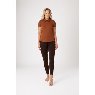 Camisa Polo de Algodón y Mangas Cortas para Mujer Amy Horze Camisa Polo de Algodón y Mangas Cortas para Mujer Amy Horze