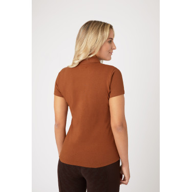 Camisa Polo de Algodón y Mangas Cortas para Mujer Amy Horze Camisa Polo de Algodón y Mangas Cortas para Mujer Amy Horze