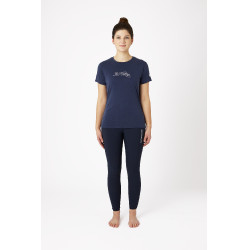 Camiseta de Manga Corta Para Mujer Daniele B Vertigo Azul marino oscuro Camiseta de Manga Corta Para Mujer Daniele B Vertigo Azul marino oscuro