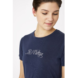 Camiseta de Manga Corta Para Mujer Daniele B Vertigo Azul marino oscuro Camiseta de Manga Corta Para Mujer Daniele B Vertigo Azul marino oscuro