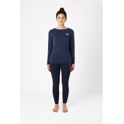 Camiseta de manga larga de mujer B Vertigo Daniele Azul marino oscuro