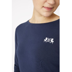Camiseta de manga larga de mujer B Vertigo Daniele Azul marino oscuro
