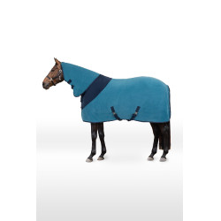 Manta Polar con Cubre Cuello Completo Turin Horze Azul real Manta Polar con Cubre Cuello Completo Turin Horze Azul real