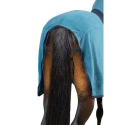 Manta Polar con Cubre Cuello Completo Turin Horze Azul real Manta Polar con Cubre Cuello Completo Turin Horze Azul real