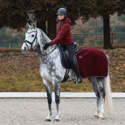 Manta Riñonera Polar Dorso Kiel Horze Rojo oscuro Manta Riñonera Polar Dorso Kiel Horze Rojo oscuro