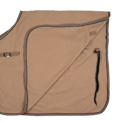 Manta Riñonera Polar Dorso Kiel Horze Marrón claro