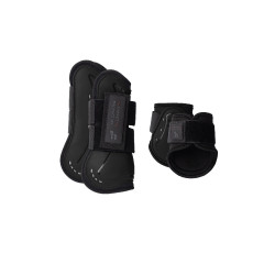 Horze Conjunto de Protectores de Tendones y Menudillos Armour Negro Horze Conjunto de Protectores de Tendones y Menudillos Armour Negro