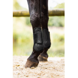 Horze Conjunto de Protectores de Tendones y Menudillos Armour Negro Horze Conjunto de Protectores de Tendones y Menudillos Armour Negro