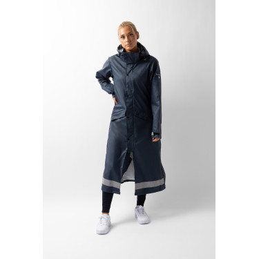Impermeable Horze Hazel para mujer largo con aberturas Impermeable Horze Hazel para mujer largo con aberturas