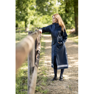 Impermeable Horze Hazel para mujer largo con aberturas Impermeable Horze Hazel para mujer largo con aberturas
