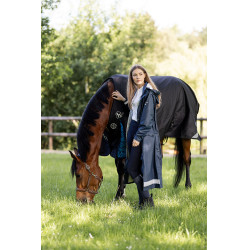 Impermeable Horze Hazel para mujer largo con aberturas Impermeable Horze Hazel para mujer largo con aberturas