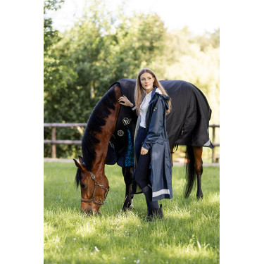 Impermeable Horze Hazel para mujer largo con aberturas Impermeable Horze Hazel para mujer largo con aberturas