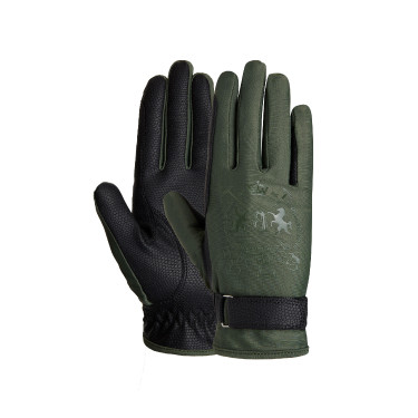 Guantes de equitación B Vertigo Laia para mujer con logotipo impreso Guantes de equitación B Vertigo Laia para mujer con logotipo impreso