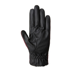 Guantes de equitación de verano Horze Nichelle para mujer Port Royale Burdeos