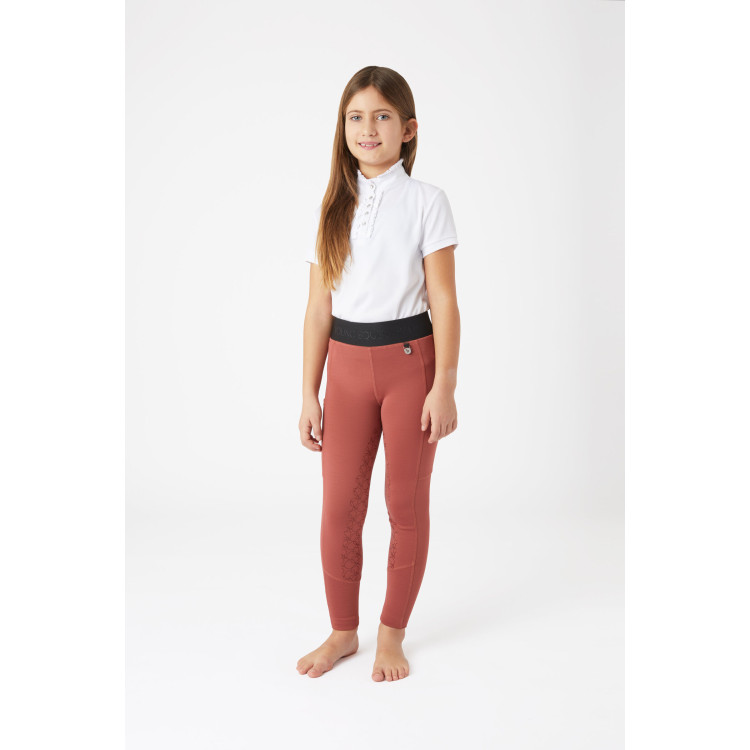 Leggings de equitación con silicona Horze Leighton Adolescente de asiento completo con forro cálido Leggings de equitación con silicona Horze Leighton Adolescente de asiento completo con forro cálido