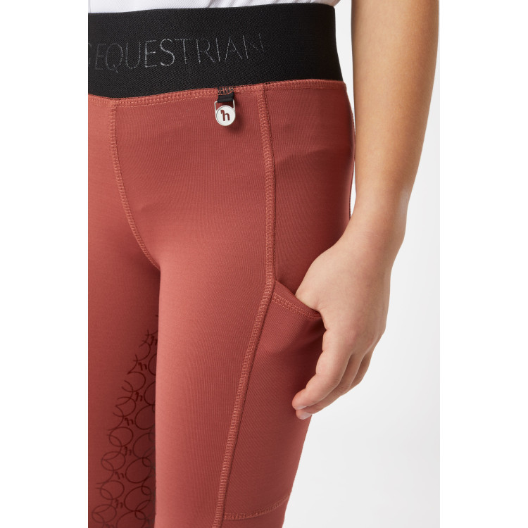 Leggings de equitación con silicona Horze Leighton Adolescente de asiento completo con forro cálido Leggings de equitación con silicona Horze Leighton Adolescente de asiento completo con forro cálido