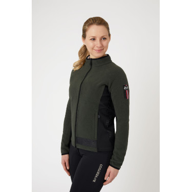 Chaqueta de equitación polar elástica B Vertigo Cleo para mujer Verde hiedra Chaqueta de equitación polar elástica B Vertigo Cleo para mujer Verde hiedra