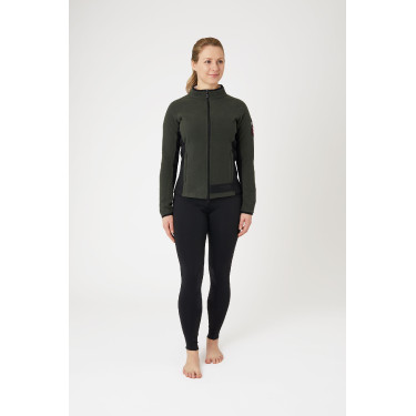 Chaqueta de equitación polar elástica B Vertigo Cleo para mujer Verde hiedra Chaqueta de equitación polar elástica B Vertigo Cleo para mujer Verde hiedra