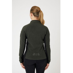 Chaqueta de equitación polar elástica B Vertigo Cleo para mujer Verde hiedra Chaqueta de equitación polar elástica B Vertigo Cleo para mujer Verde hiedra