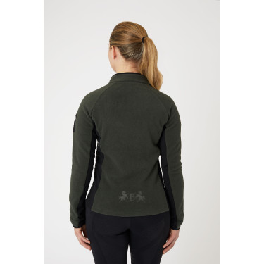 Chaqueta de equitación polar elástica B Vertigo Cleo para mujer Verde hiedra Chaqueta de equitación polar elástica B Vertigo Cleo para mujer Verde hiedra