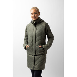 Plumífero Aurora Horze para mujer con falda desmontable Escarabajo verde Plumífero Aurora Horze para mujer con falda desmontable Escarabajo verde