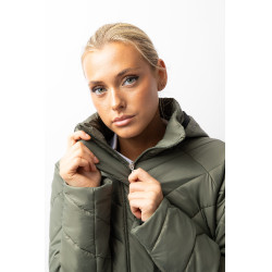 Plumífero Aurora Horze para mujer con falda desmontable Escarabajo verde Plumífero Aurora Horze para mujer con falda desmontable Escarabajo verde