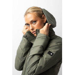 Plumífero Aurora Horze para mujer con falda desmontable Escarabajo verde Plumífero Aurora Horze para mujer con falda desmontable Escarabajo verde