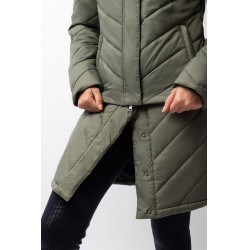 Plumífero Aurora Horze para mujer con falda desmontable Escarabajo verde Plumífero Aurora Horze para mujer con falda desmontable Escarabajo verde