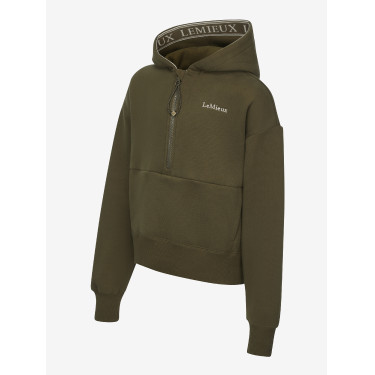 Sudadera con capucha LeMieux de media cremallera Esme Young Rider Hettie Alpino Marrón Sudadera con capucha LeMieux de media cremallera Esme Young Rider Hettie Alpino Marrón