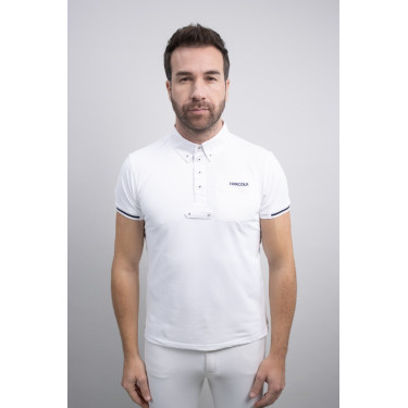 Polo Harcour Crystallo Blanco